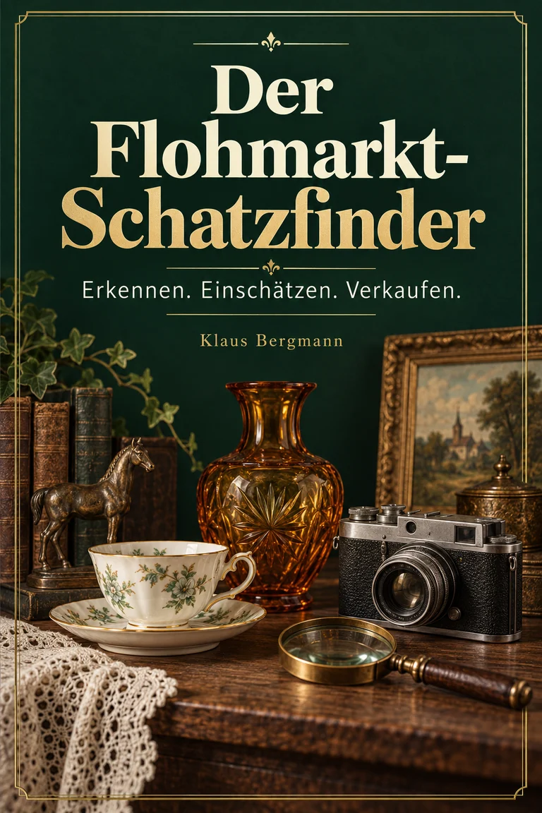 Buchcover Der Flohmarkt-Schatzfinder – Erkennen. Einschätzen. Verkaufen. von Klaus Bergmann